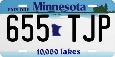 MN license plate 655TJP