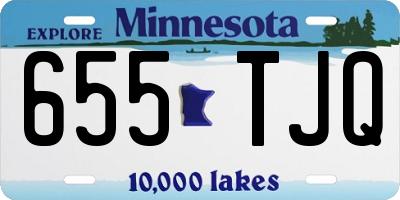 MN license plate 655TJQ