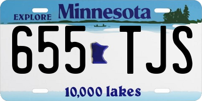 MN license plate 655TJS