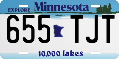 MN license plate 655TJT