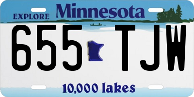 MN license plate 655TJW