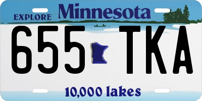 MN license plate 655TKA