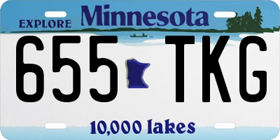 MN license plate 655TKG