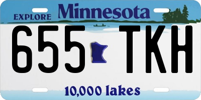 MN license plate 655TKH