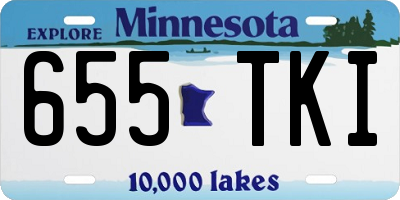 MN license plate 655TKI