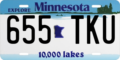 MN license plate 655TKU
