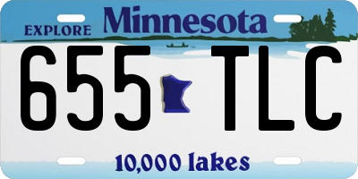 MN license plate 655TLC