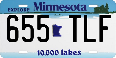 MN license plate 655TLF
