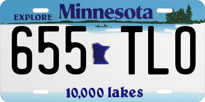 MN license plate 655TLO