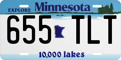 MN license plate 655TLT
