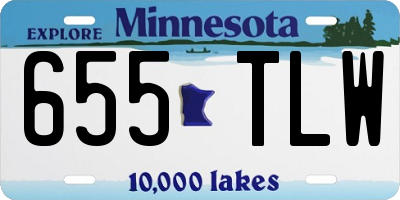 MN license plate 655TLW