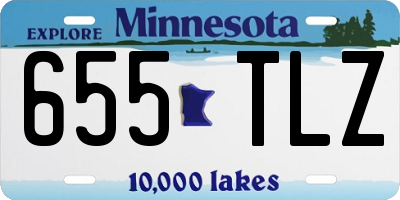MN license plate 655TLZ