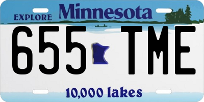 MN license plate 655TME