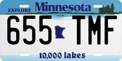 MN license plate 655TMF