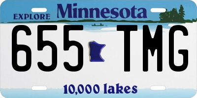 MN license plate 655TMG