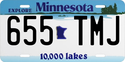 MN license plate 655TMJ