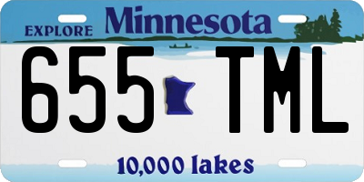 MN license plate 655TML