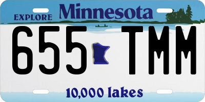 MN license plate 655TMM