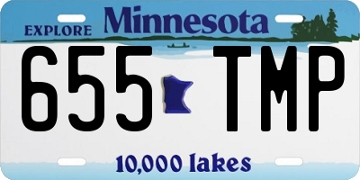 MN license plate 655TMP