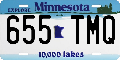 MN license plate 655TMQ