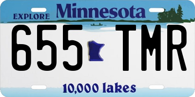 MN license plate 655TMR