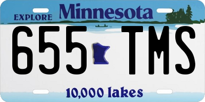 MN license plate 655TMS