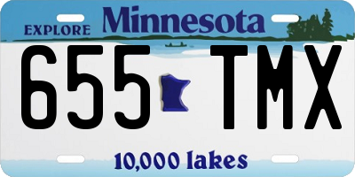 MN license plate 655TMX