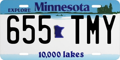 MN license plate 655TMY