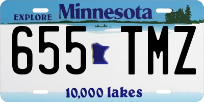 MN license plate 655TMZ