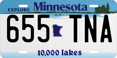 MN license plate 655TNA