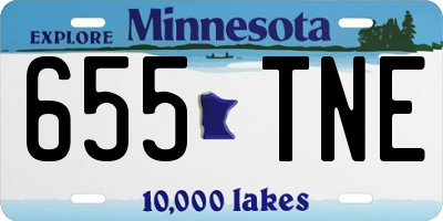 MN license plate 655TNE