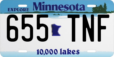MN license plate 655TNF