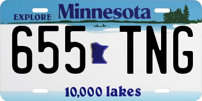 MN license plate 655TNG