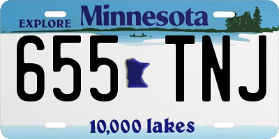 MN license plate 655TNJ