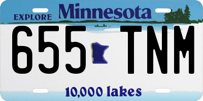 MN license plate 655TNM