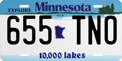 MN license plate 655TNO