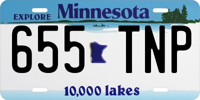 MN license plate 655TNP
