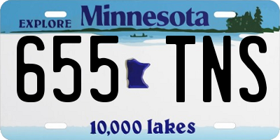 MN license plate 655TNS