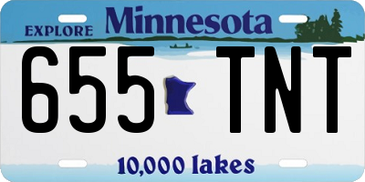 MN license plate 655TNT
