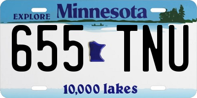 MN license plate 655TNU