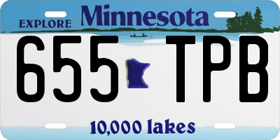 MN license plate 655TPB