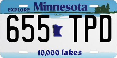 MN license plate 655TPD
