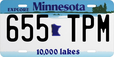 MN license plate 655TPM