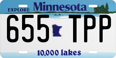 MN license plate 655TPP