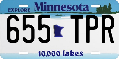 MN license plate 655TPR