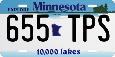 MN license plate 655TPS