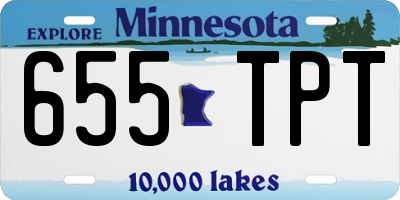 MN license plate 655TPT