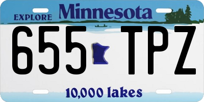 MN license plate 655TPZ