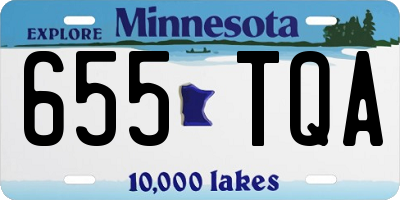 MN license plate 655TQA