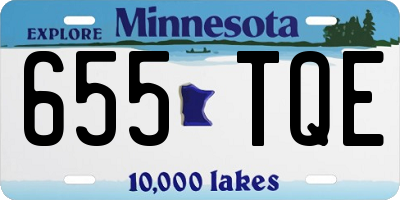 MN license plate 655TQE